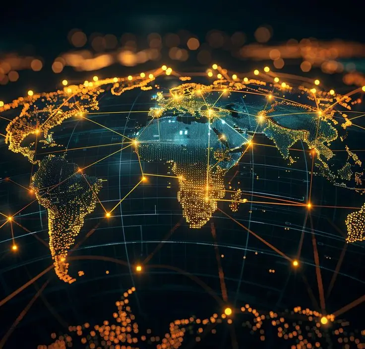 Distributeur et intégrateur de logiciels – carte du monde connectée, solutions logicielles internationales et transformation digitale.